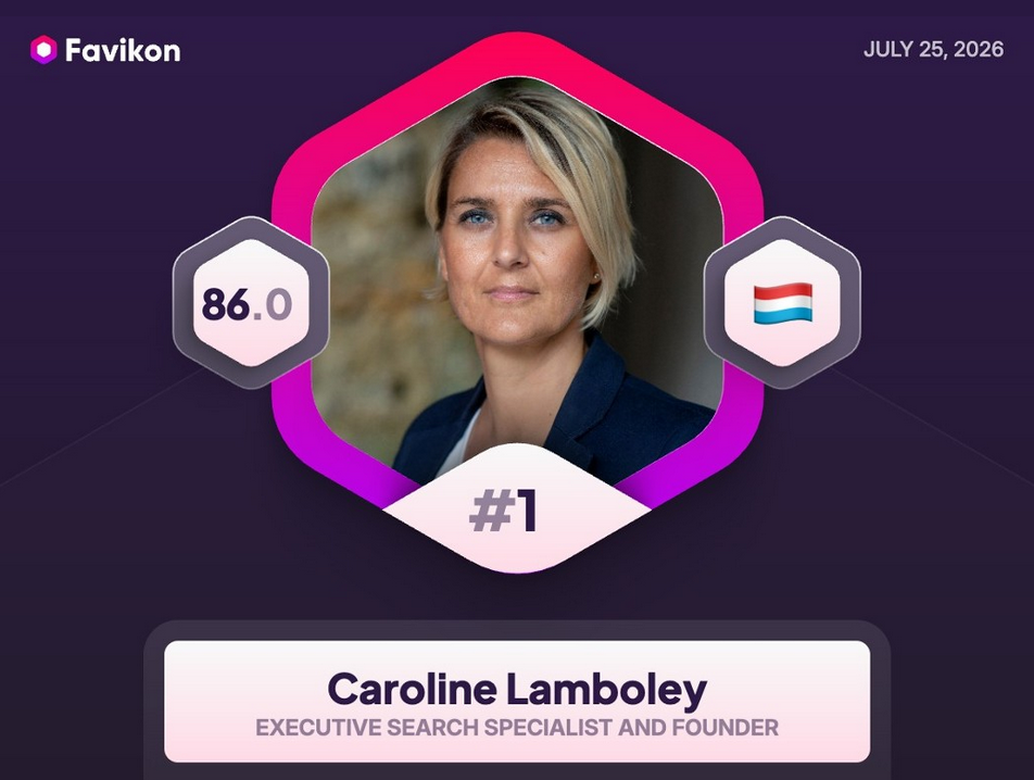 Caroline Lamboley, n°1 du classement Top 50 LinkedIn Voices to Follow in HR & Workplace in Luxembourg